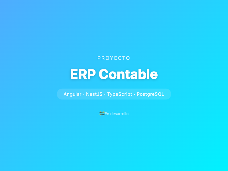 ERP contable Angular 18 y NestJS